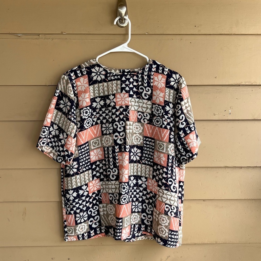 Notation 90s Vintage Floral Top - Size L